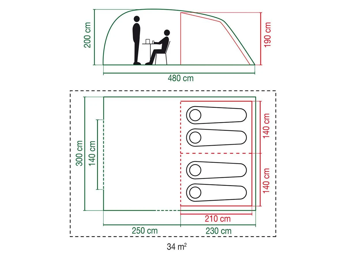 Coleman Vespucci 4 Tunnelzelt 3 Coleman Vespucci 4 Tunnelzelt – Bild 3
