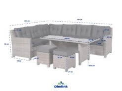 Outdoor Feelings Blue Reflex Dining Loungeset Links -CampMate Verkaufs-Shop 446079 540997 outdoor feelings afmetingen tuinsets 01 ecommerce bbea