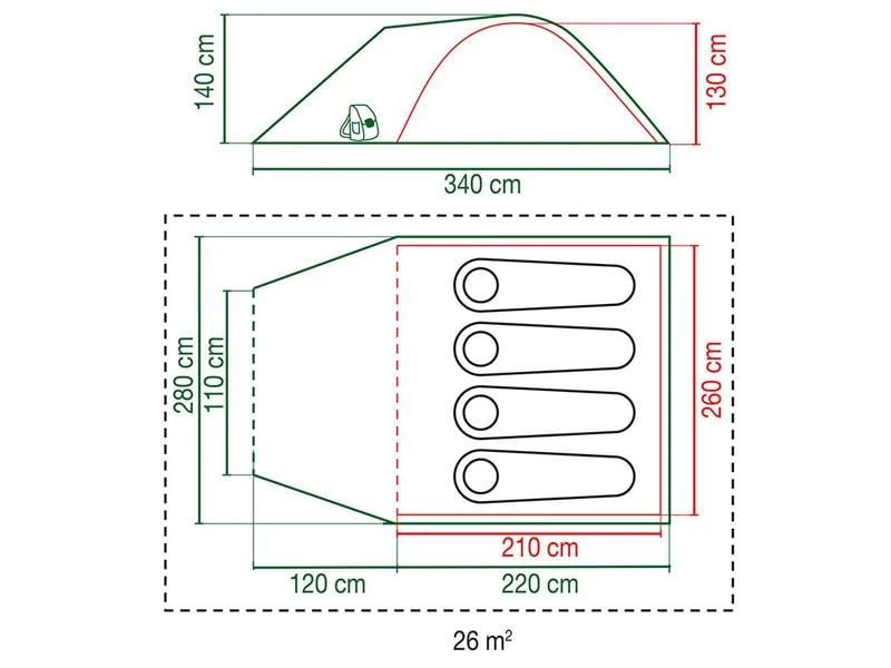 Coleman Kobuk Valley 4 Plus BlackOut Kuppelzelt 7 Coleman Kobuk Valley 4 Plus BlackOut Kuppelzelt – Bild 7