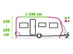 Westfield Vega 330 Größe 1 Vorzelt -CampMate Verkaufs-Shop 603147 603147 images other raillengte 330 aanbouwhoogte 245 255 ecommerce