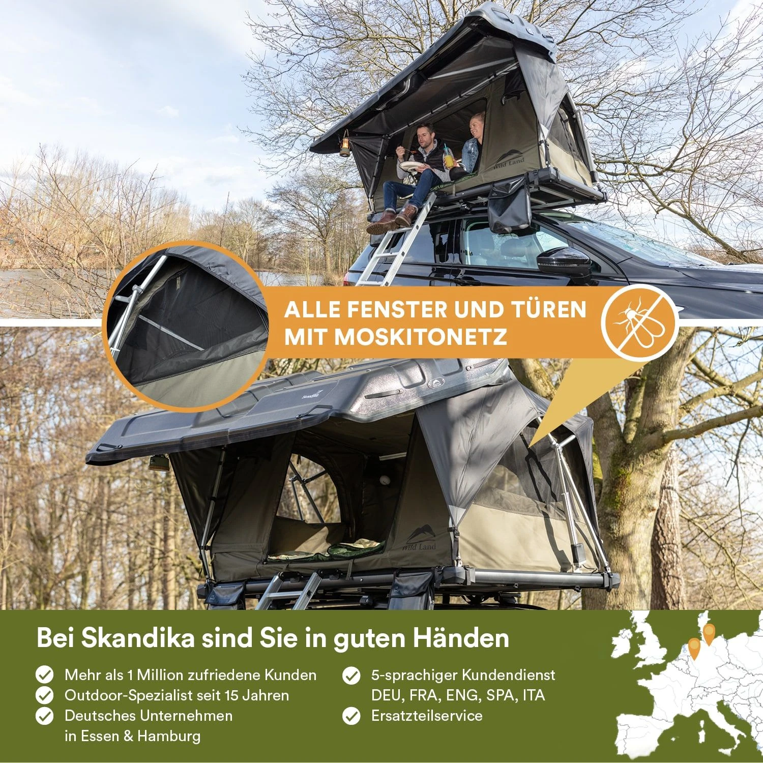 Skandika Wildland Dachzelt 4 Skandika Wildland Dachzelt – Bild 4