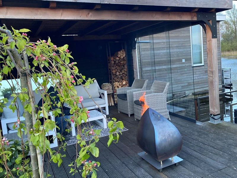 Magma Rostfrei Garten Kamin Mit Funkenschutz 5 Magma Rostfrei Garten Kamin Mit Funkenschutz – Bild 5