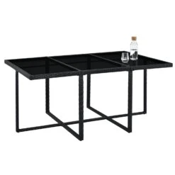 Baracoa XL Polyrattan Schwarzes Diningset -CampMate Verkaufs-Shop 625e8195b50e59.91842168