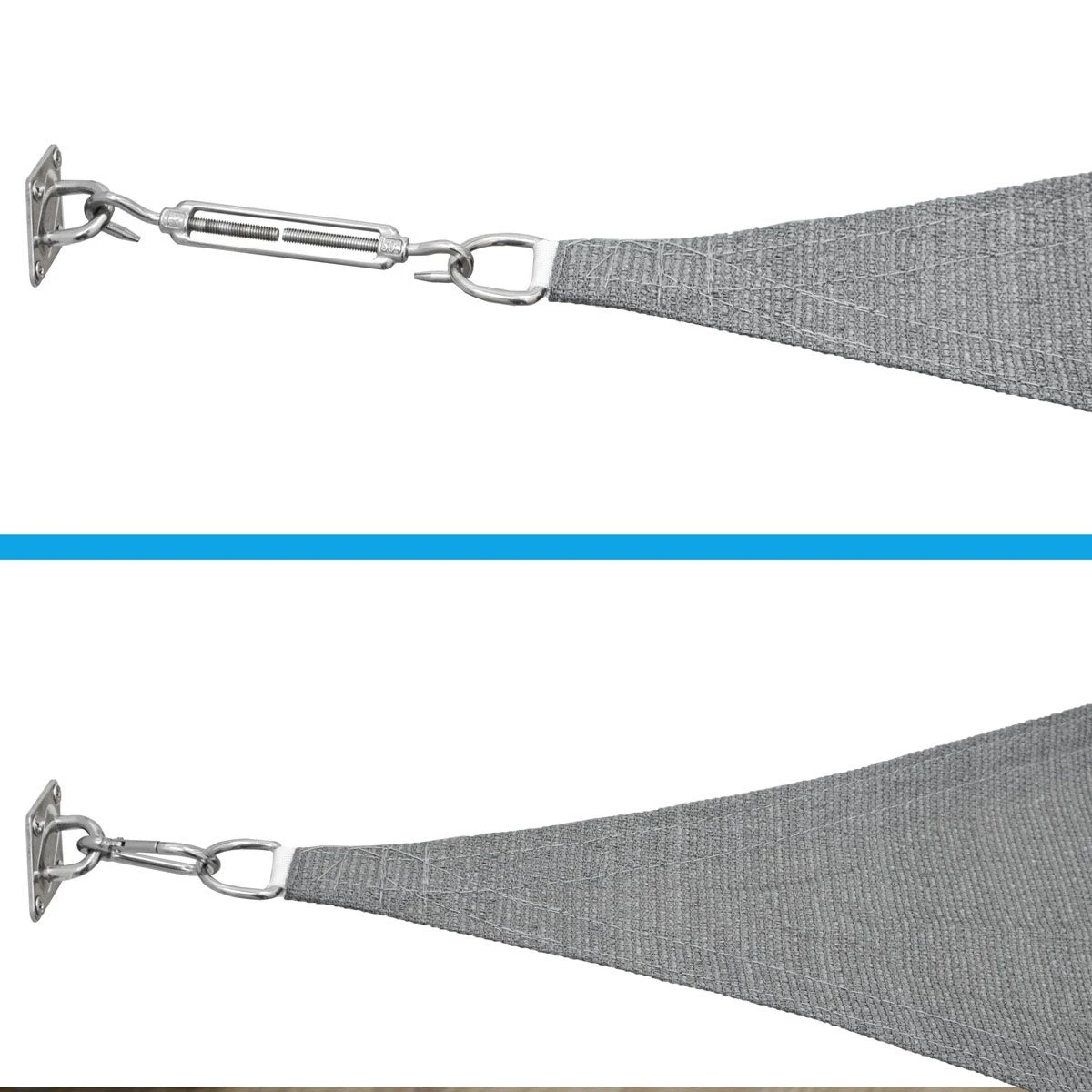 AMANKA 7x7x7 Wasserdichtes Beige Sonnensegel Mit Befestigung 4 AMANKA 7x7x7 Wasserdichtes Beige Sonnensegel Mit Befestigung – Bild 4