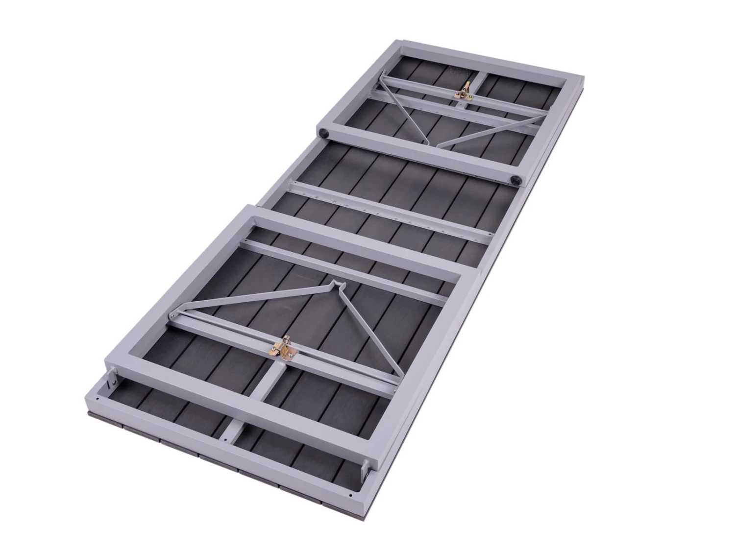 MaximaVida Hamburg 200 Cm Schwarzer Klappbarer Picknicktisch 5 MaximaVida Hamburg 200 Cm Schwarzer Klappbarer Picknicktisch – Bild 5