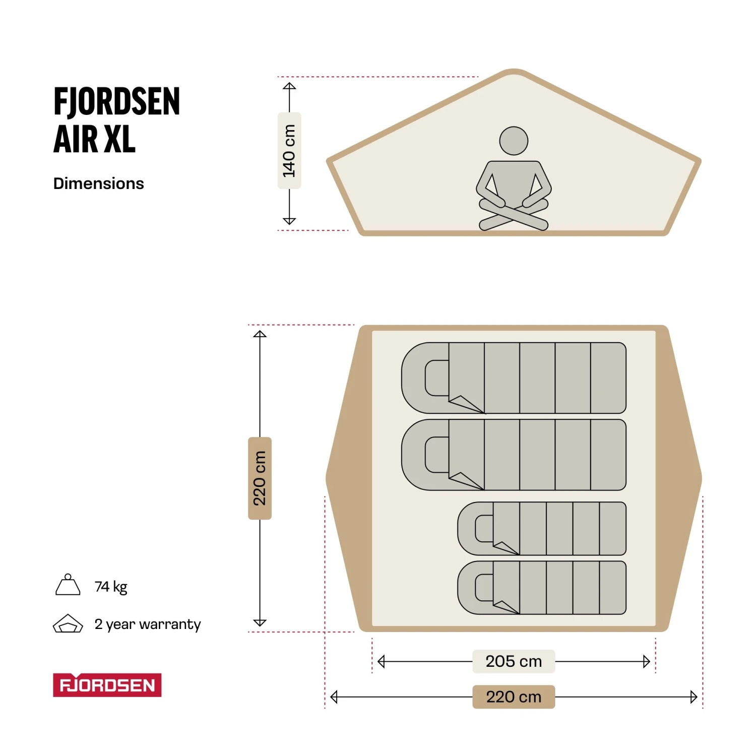 Fjordsen AIR XL Dachzelt 4 Fjordsen AIR XL Dachzelt – Bild 4