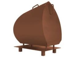 Magma Corten Garten Kamin Set