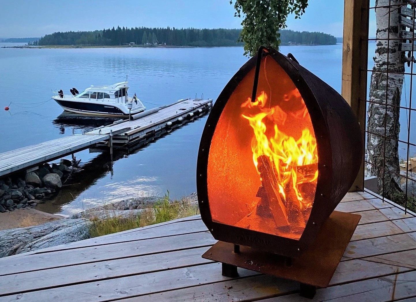 Magma Rostfrei Stahl-schwarz Gartenkamin 5 Magma Rostfrei Stahl-schwarz Gartenkamin – Bild 5