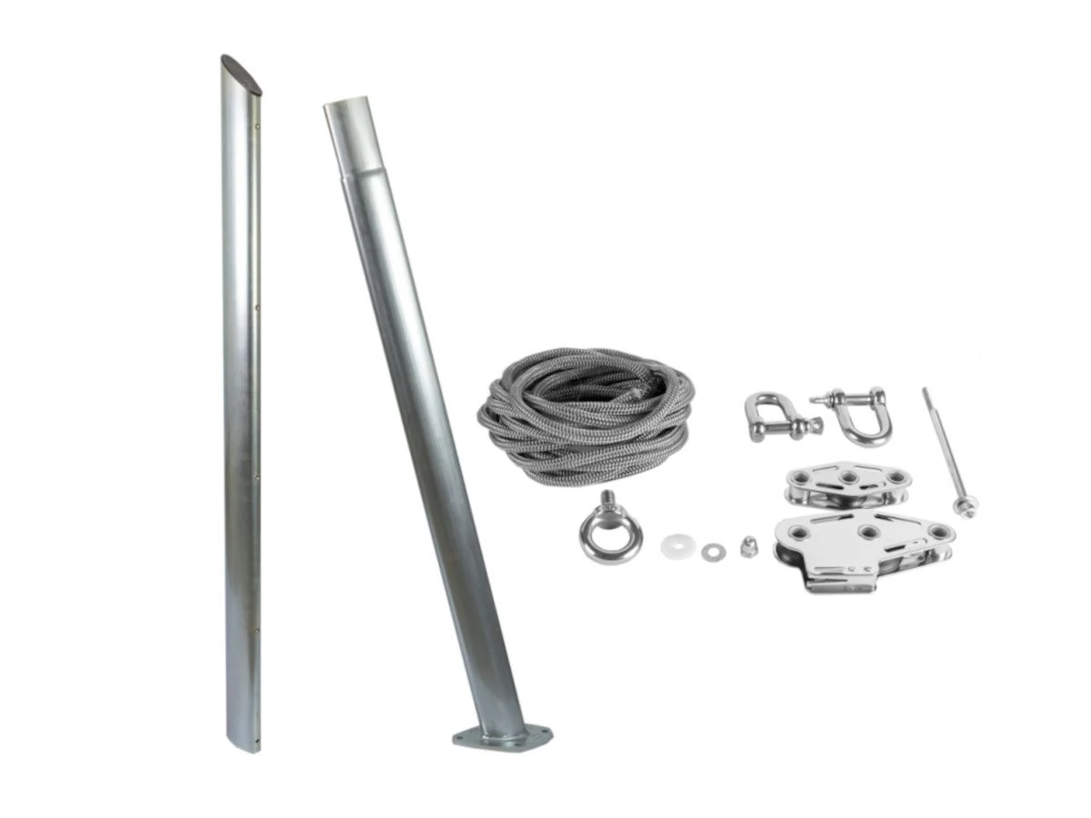 Maanta Ulisse 75° Bodenplatte Stahl Sonnensegelmast 4 Maanta Ulisse 75° Bodenplatte Stahl Sonnensegelmast – Bild 4