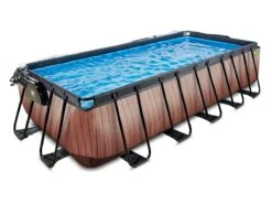 EXIT TOYS EXIT Wood 540 X 250 X 122 Cm Pool Mit Sandfilterpumpe Und Abdeckung -CampMate Verkaufs-Shop 64243d7f4039b4.69672684