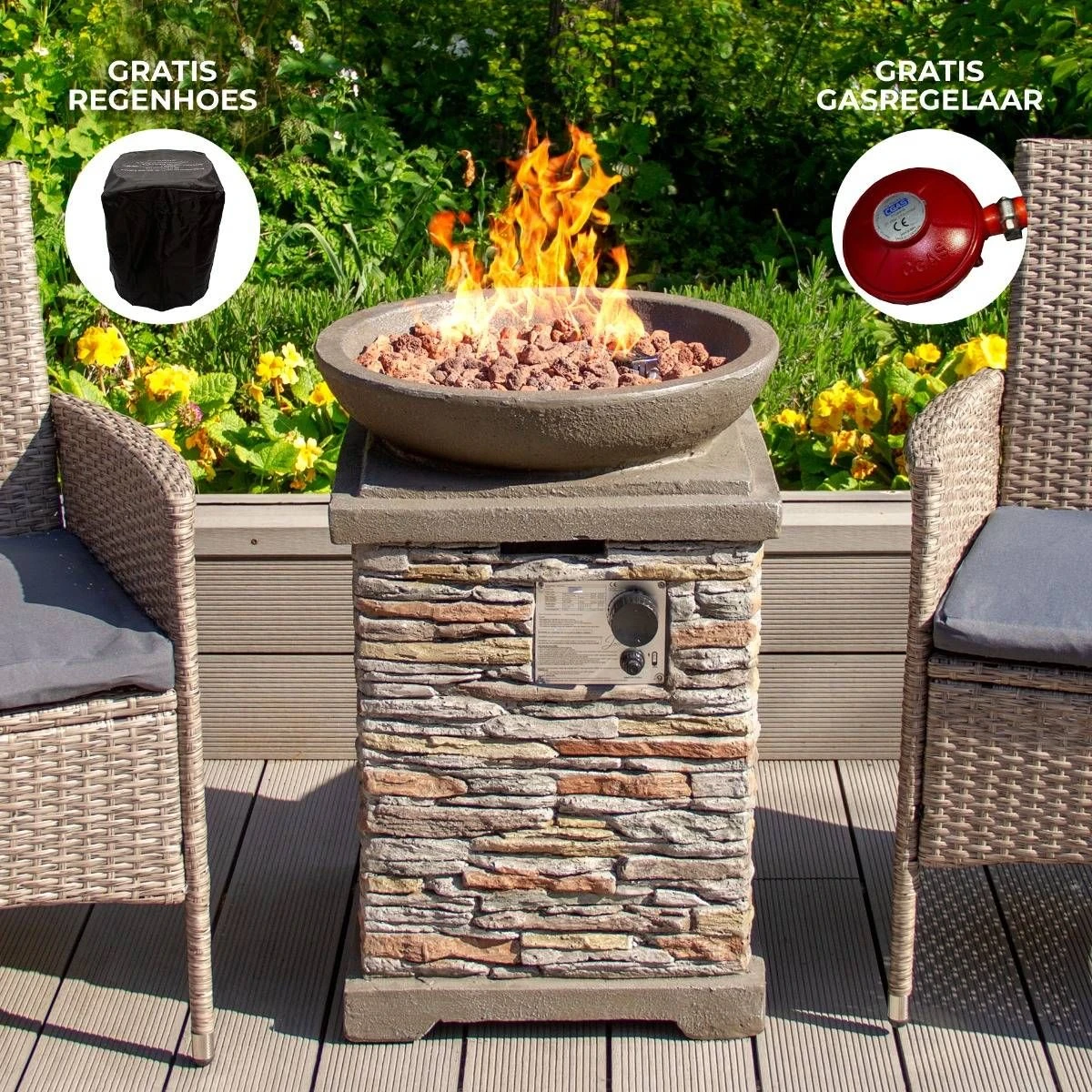 Monstershop Stein-Gas-Feuerstelle 2 Monstershop Stein-Gas-Feuerstelle – Bild 2