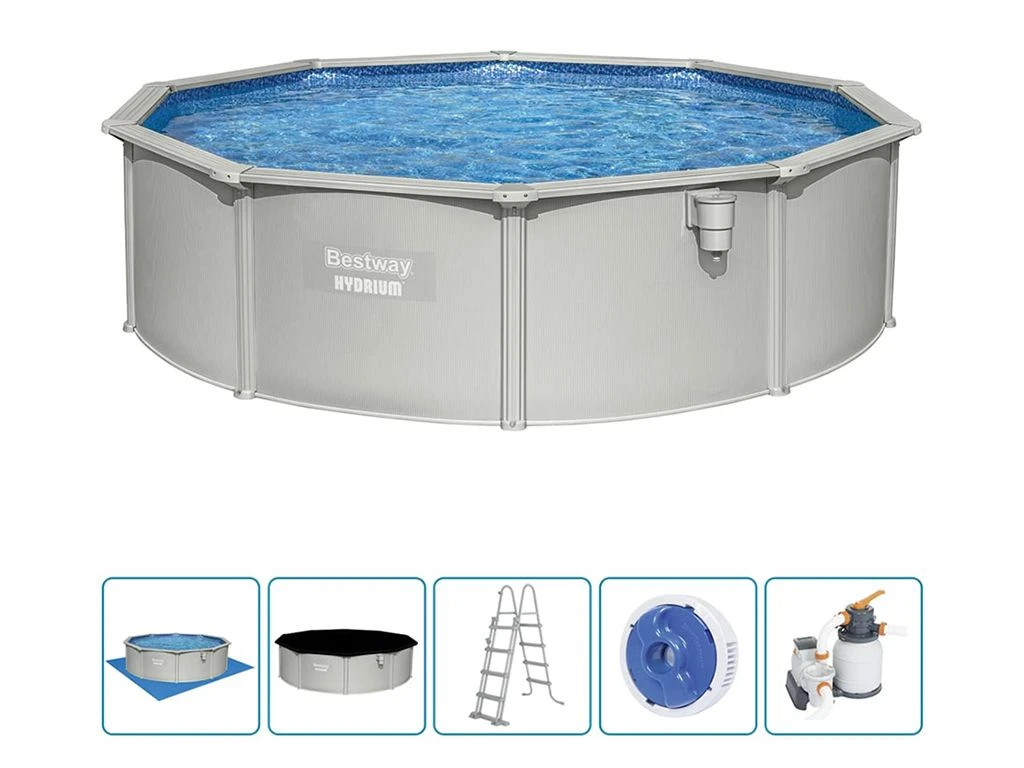 Bestway Hydrium 460 Cm Metallpool Mit Filter 2 Bestway Hydrium 460 Cm Metallpool Mit Filter – Bild 2