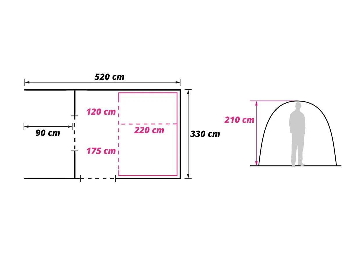 Obelink Columbia 5 Easy Air Tunnelzelt 8 Obelink Columbia 5 Easy Air Tunnelzelt – Bild 8