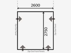 Dometic Club Air Pro 260 M Vorzelt 21 Dometic Club Air Pro 260 M Vorzelt -CampMate Verkaufs-Shop kampa dometic plattegrond club 260 m 2021 ecommerce 0908