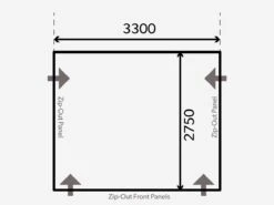 Dometic Club Air Pro 330 M Vorzelt -CampMate Verkaufs-Shop kampa dometic plattegrond club 330 m 2021 ecommerce 23d9
