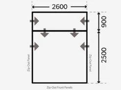 Dometic Rally Air Pro 260 Drive-Away Vorzelt 14 Dometic Rally Air Pro 260 Drive-Away Vorzelt -CampMate Verkaufs-Shop kampa dometic plattegrond rally 260 drive away 2021 ecommerce 56df