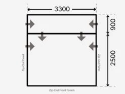 Dometic Rally Air All-Season 330 Drive-Away Vorzelt 14 Dometic Rally Air All-Season 330 Drive-Away Vorzelt -CampMate Verkaufs-Shop kampa dometic plattegrond rally 330 drive away 2021 ecommerce c6a6 1