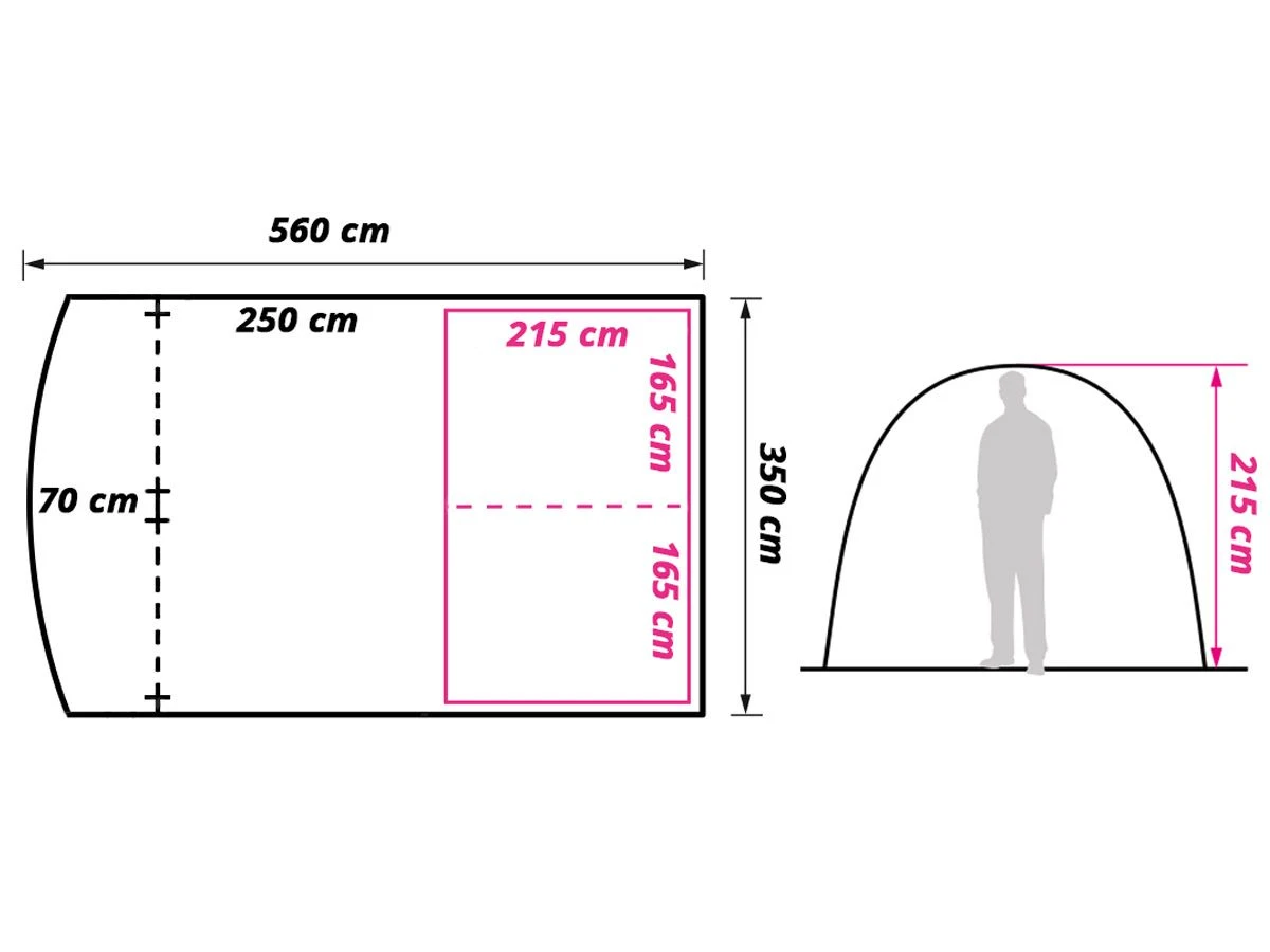 Obelink Living Tunnelzelt 8 Obelink Living Tunnelzelt – Bild 8