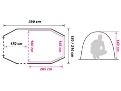 Obelink Lodge 180 Tunnelzelt -CampMate Verkaufs-Shop obelink lodge 180 floor plan ecommerce ba3c