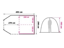 Obelink Optima 4 TC Tunnelzelt -CampMate Verkaufs-Shop obelink optima 4 tc floor plan ecommerce