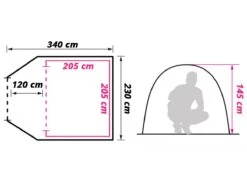 Obelink River 3 Kuppelzelt 11 Obelink River 3 Kuppelzelt -CampMate Verkaufs-Shop obelink river floor plan ecommerce 0639 1