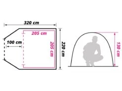 Obelink Shelter 3 CoolDark Kuppelzelt 13 Obelink Shelter 3 CoolDark Kuppelzelt -CampMate Verkaufs-Shop obelink shelter 3 cooldark floor plan ecommerce 7d85