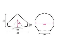 Obelink Sahara 400 Rundzelt -CampMate Verkaufs-Shop sahara 400 plattegrond ecommerce 0787 5 1