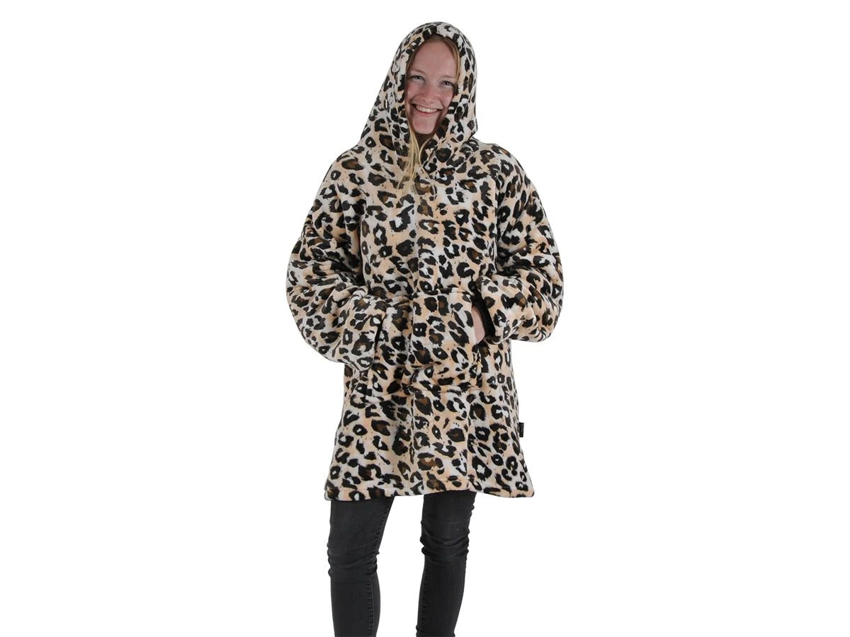 Unique Living Oversized Leoprint Hoodie 2 Unique Living Oversized Leoprint Hoodie – Bild 2
